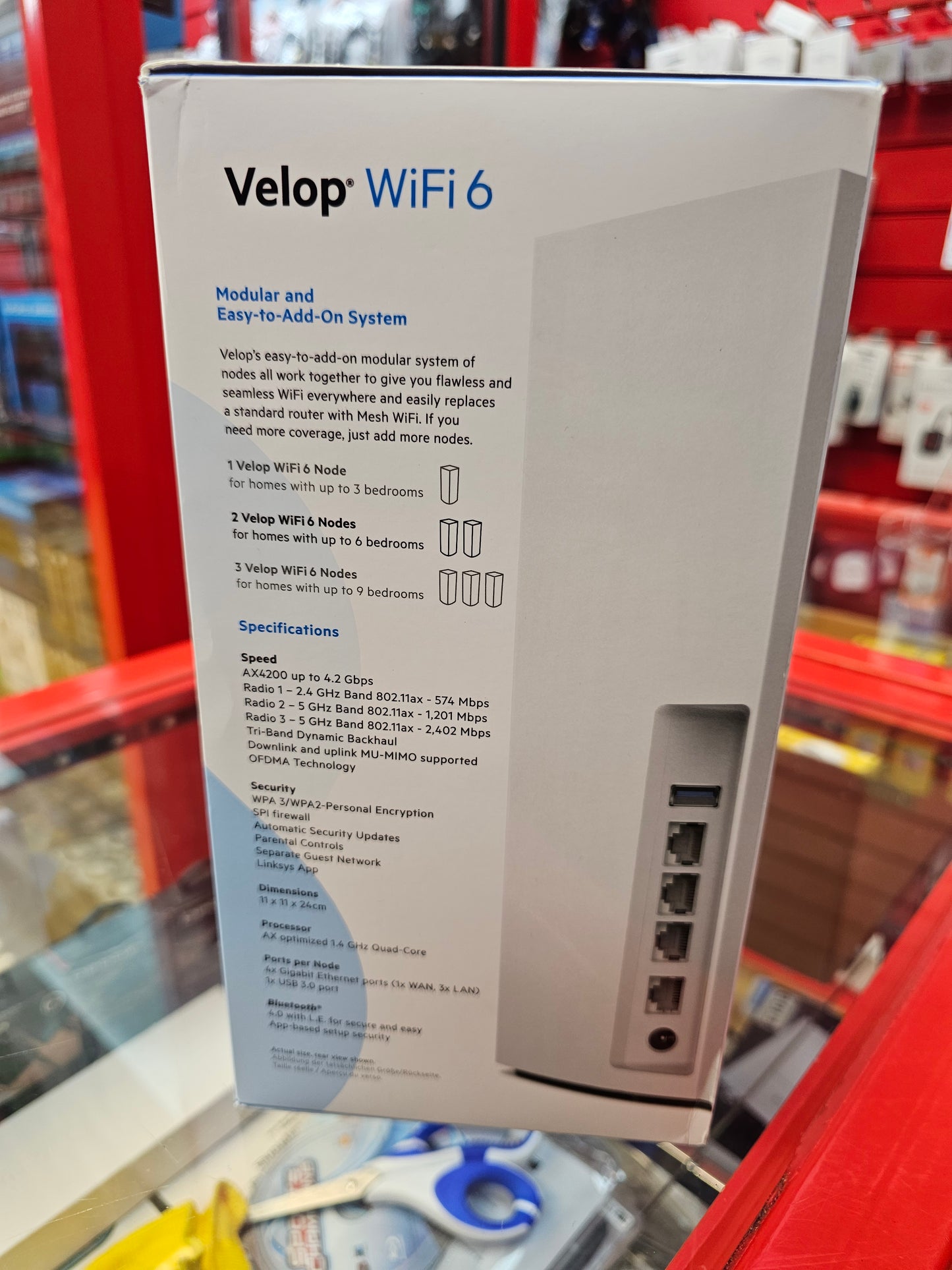 Linksys Velop WiFi 6 Whole Home Mesh Tri-Band System 2 Pack MX8400