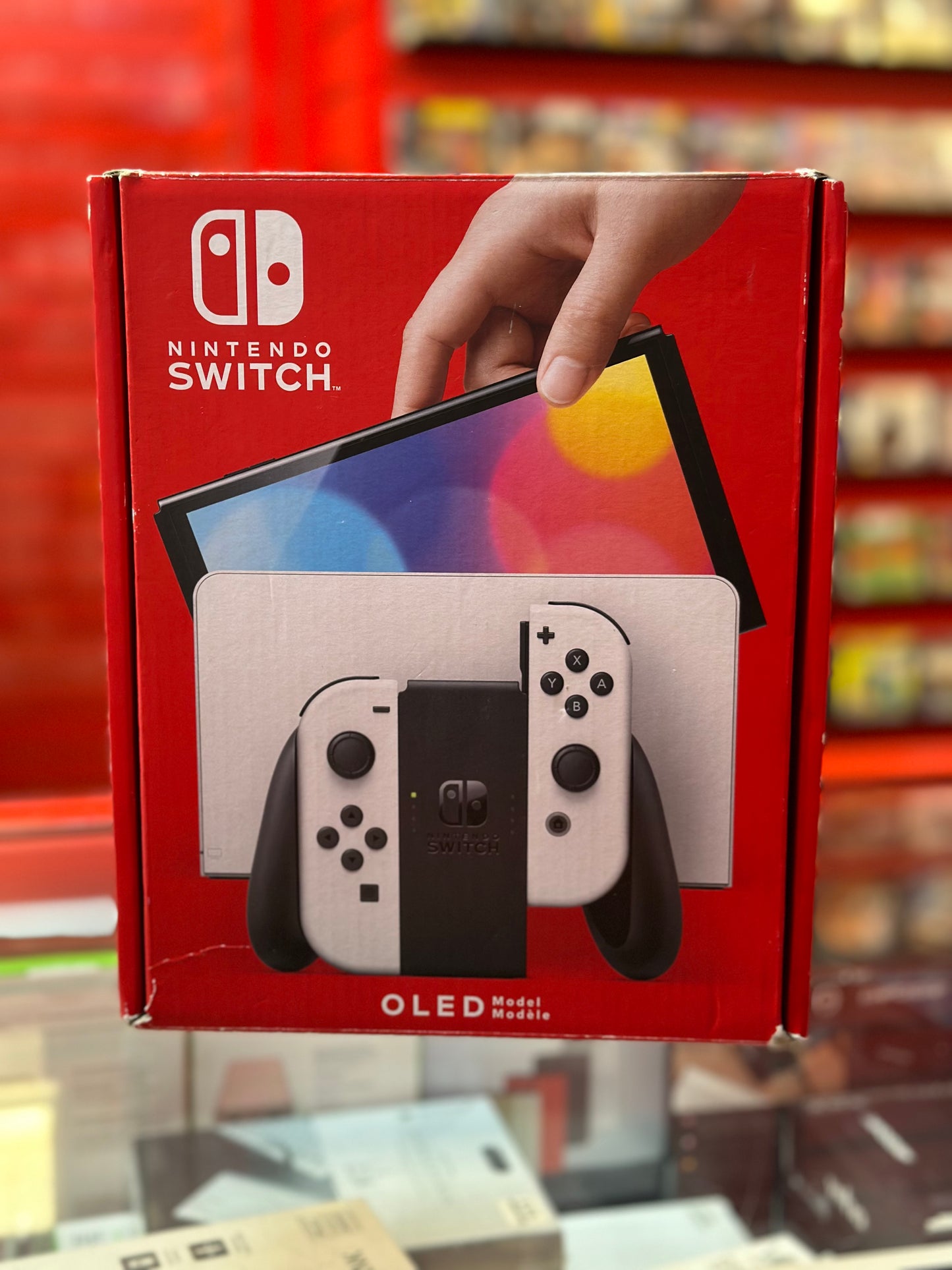 Nintendo Switch OLED Console 64GB White Boxed-Mint - Gadgo