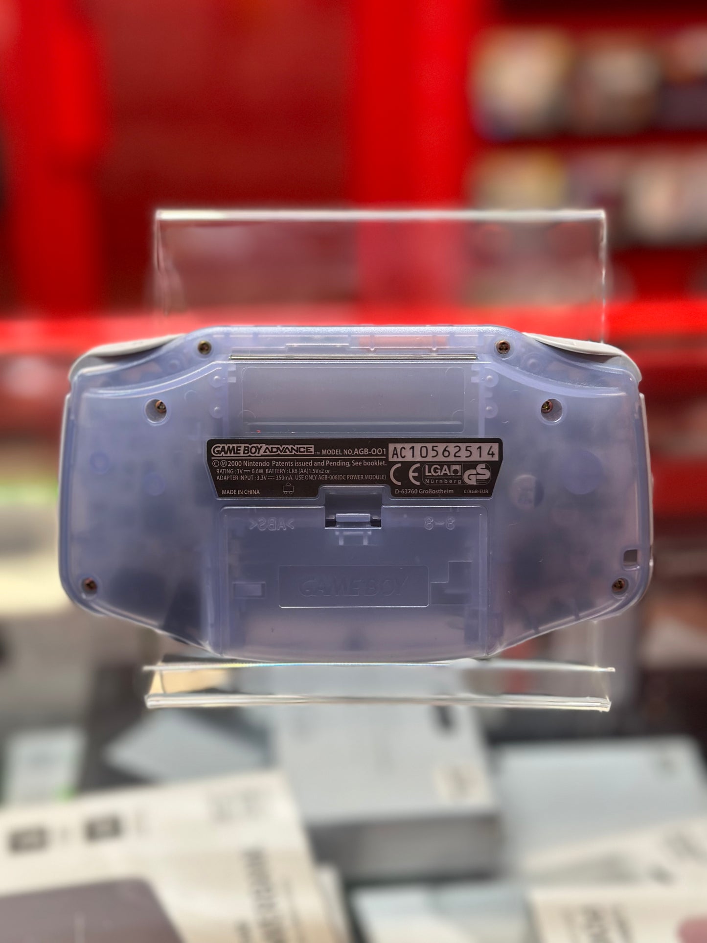 Gameboy Advance Console Glacier - Gadgo