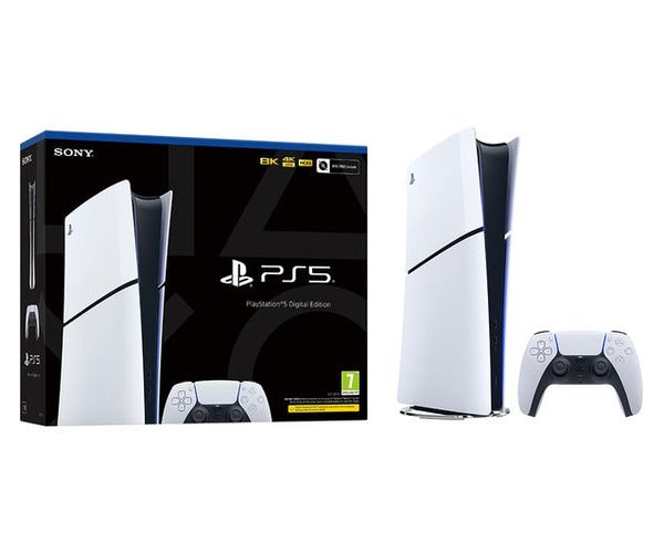 Playstation 5 Slim Digital Edition Console, 1TB, White - Gadgo