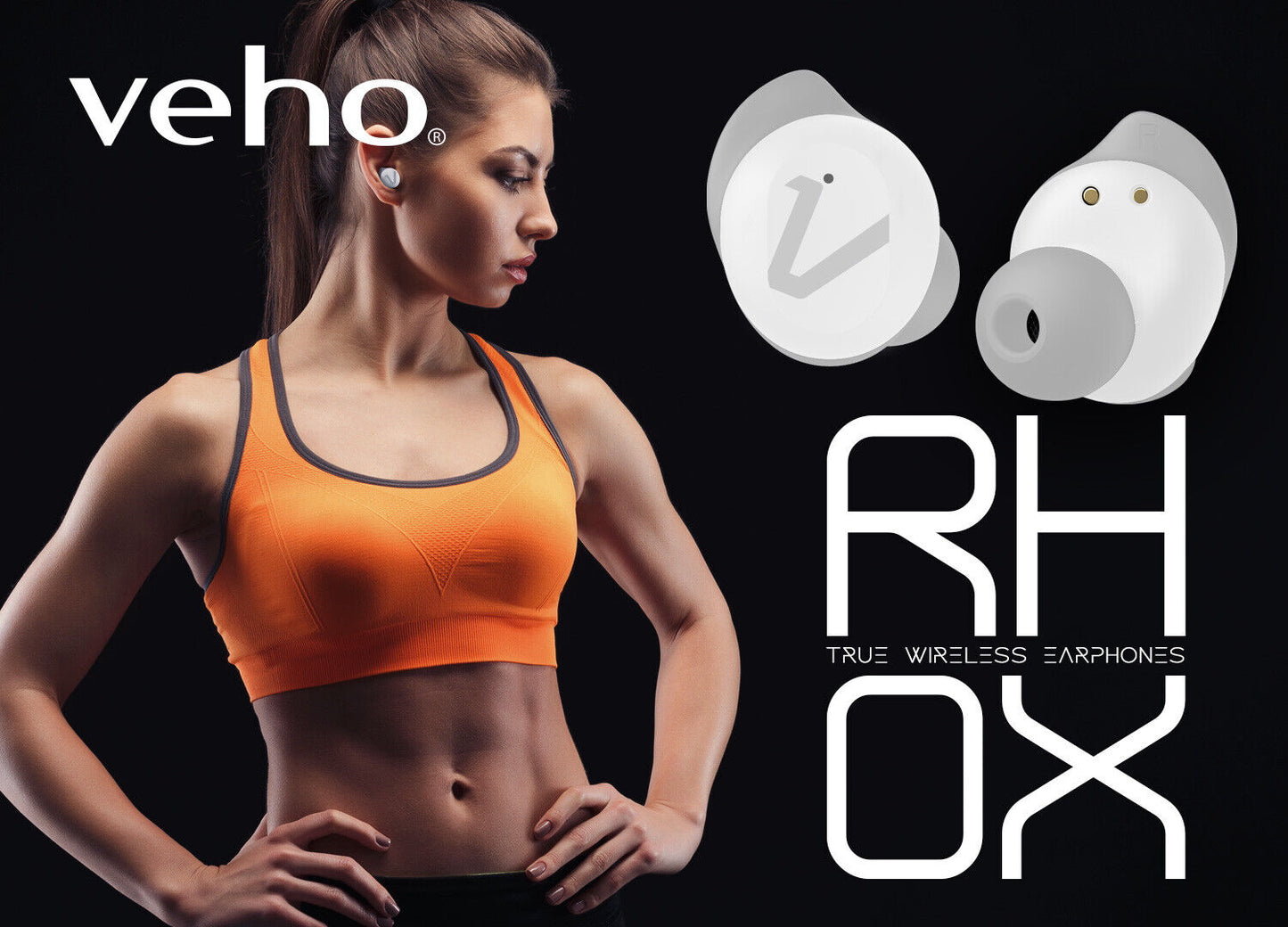 Veho RHOX true wireless earphones headphones White - Gadgo